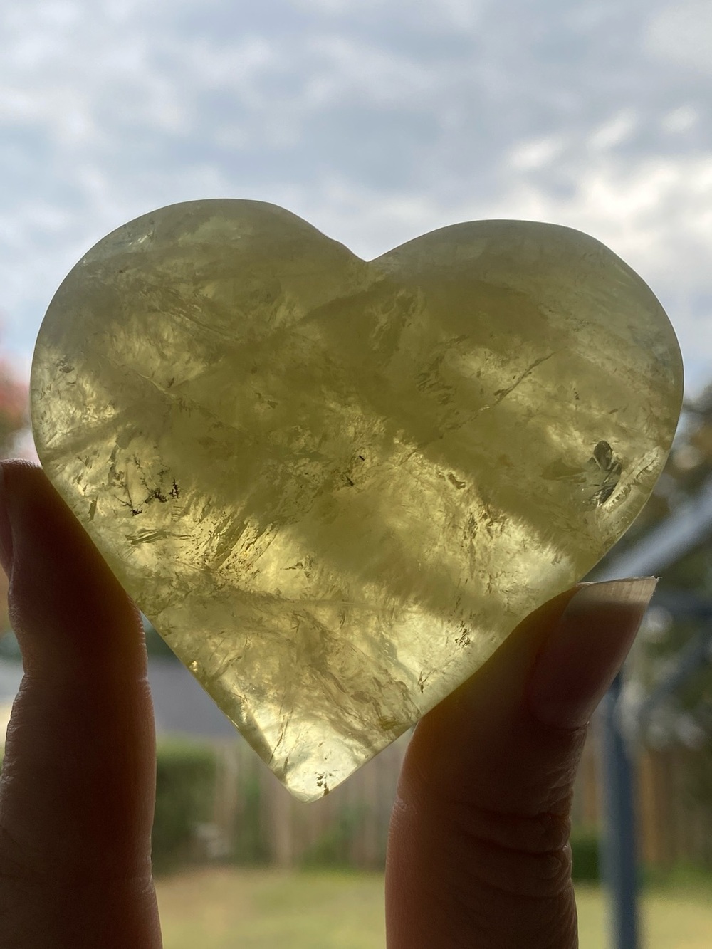 Heart-Shaped Citrine Crystal